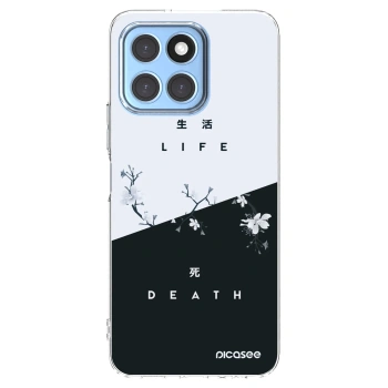 Picasee Honor X6 Hülle - Transparentes Silikon - Lebendig - Tot