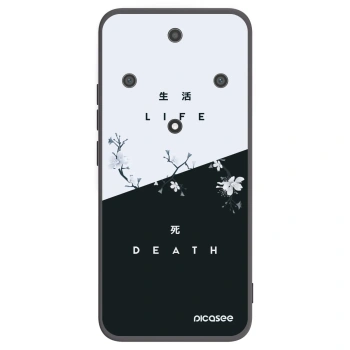 Picasee Honor Magic5 Lite 5G Hülle - Schwarzes Silikon - Lebendig - Tot