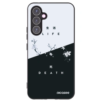 Picasee Samsung Galaxy A54 5G A546B Hülle - Schwarzes Silikon - Lebendig - Tot