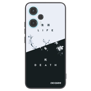 Picasee Xiaomi Poco F5 Hülle - Schwarzes Silikon - Lebendig - Tot