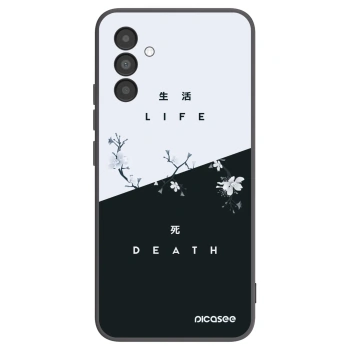 Picasee Samsung Galaxy A04s A047F Hülle - Schwarzes Silikon - Lebendig - Tot