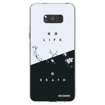 Picasee Samsung Galaxy S8 G950F Hülle - Transparentes Silikon - Lebendig - Tot