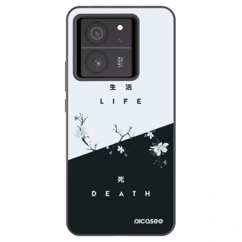 Picasee Xiaomi 13T Pro Hülle - Schwarzes Silikon - Lebendig - Tot