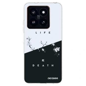 Picasee Xiaomi 14 Pro Hülle - Transparentes Silikon - Lebendig - Tot