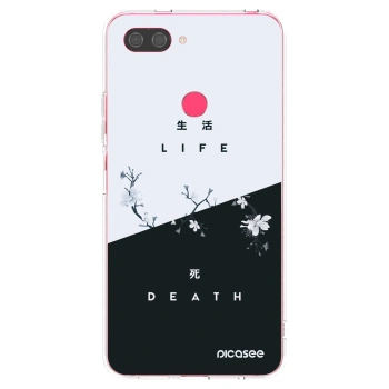 Picasee Xiaomi Mi 8 Lite Hülle - Transparentes Silikon - Lebendig - Tot