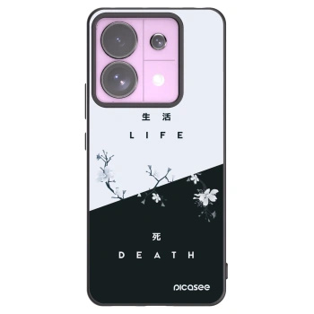 Picasee Xiaomi Redmi Note 13 Pro 5G Hülle - Schwarzes Silikon - Lebendig - Tot
