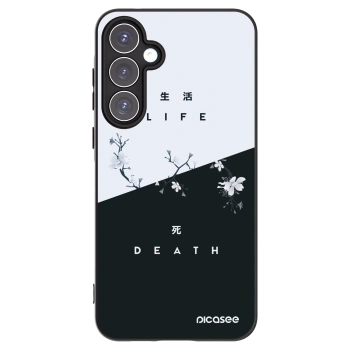 Picasee Samsung Galaxy A55 5G A556B Hülle - Schwarzes Silikon - Lebendig - Tot