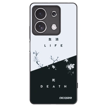 Picasee Xiaomi Redmi Note 13 4G Hülle - Schwarzes Silikon - Lebendig - Tot
