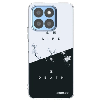 Picasee Honor X8b Hülle - Transparentes Silikon - Lebendig - Tot