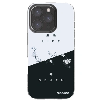 Picasee Apple iPhone 16 Pro Hülle - Transparentes Silikon - Lebendig - Tot