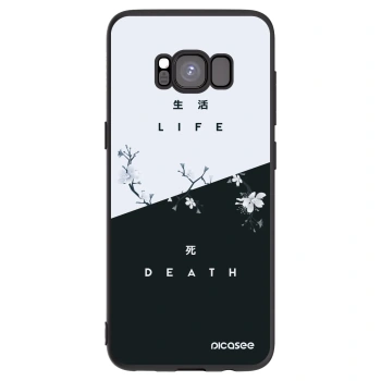 Picasee Samsung Galaxy S8 G950F Hülle - Schwarzes Silikon - Lebendig - Tot