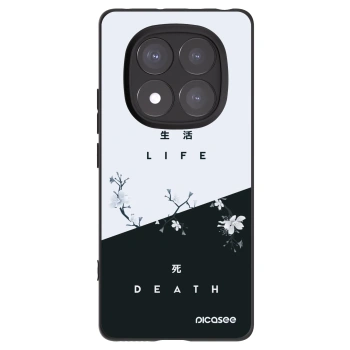 Picasee Xiaomi Redmi Note 14 Pro+ 5G Hülle - Schwarzes Silikon - Lebendig - Tot