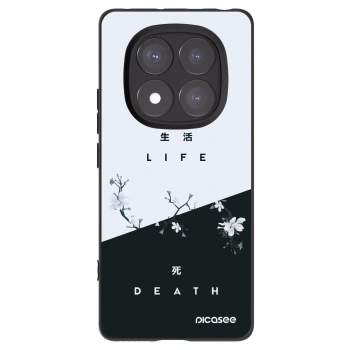 Picasee Xiaomi Redmi Note 14 Pro 5G Hülle - Schwarzes Silikon - Lebendig - Tot