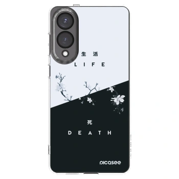 Picasee Samsung Galaxy S25 Edge 5G Hülle - Transparentes Silikon - Lebendig - Tot