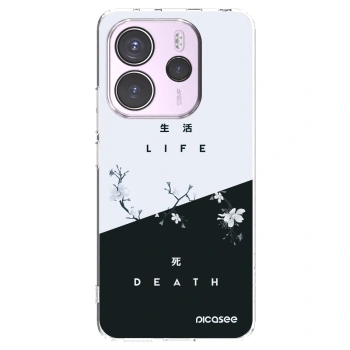 Picasee Xiaomi Redmi Note 14 4G Hülle - Transparentes Silikon - Lebendig - Tot