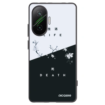 Picasee Xiaomi Poco F7 Pro 5G Hülle - Schwarzes Silikon - Lebendig - Tot