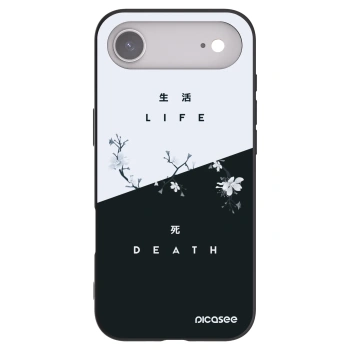 Picasee Apple iPhone Air Hülle - Schwarzes Silikon - Lebendig - Tot