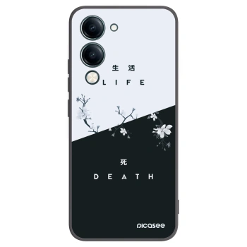 Picasee Vivo Y29s 5G Hülle - Schwarzes Silikon - Lebendig - Tot