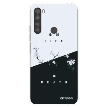 Picasee Xiaomi Redmi Note 8 Hülle - Transparentes Silikon - Lebendig - Tot