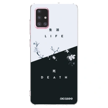 Picasee Samsung Galaxy A71 A715F Hülle - Transparentes Silikon - Lebendig - Tot