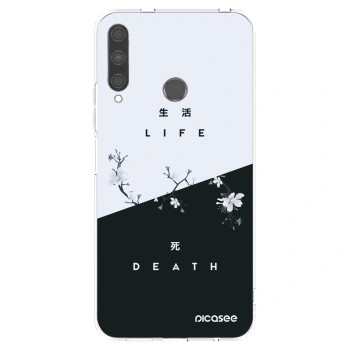 Picasee Huawei P40 Lite E Hülle - Transparentes Silikon - Lebendig - Tot