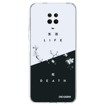 Picasee Xiaomi Redmi Note 9 Pro Hülle - Transparentes Silikon - Lebendig - Tot