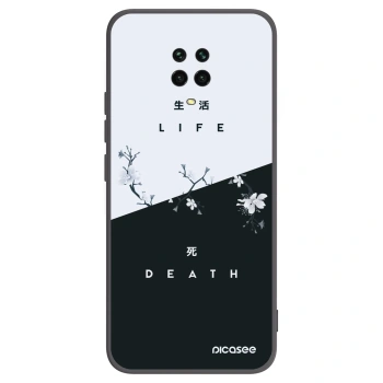 Picasee Xiaomi Redmi Note 9S Hülle - Schwarzes Silikon - Lebendig - Tot