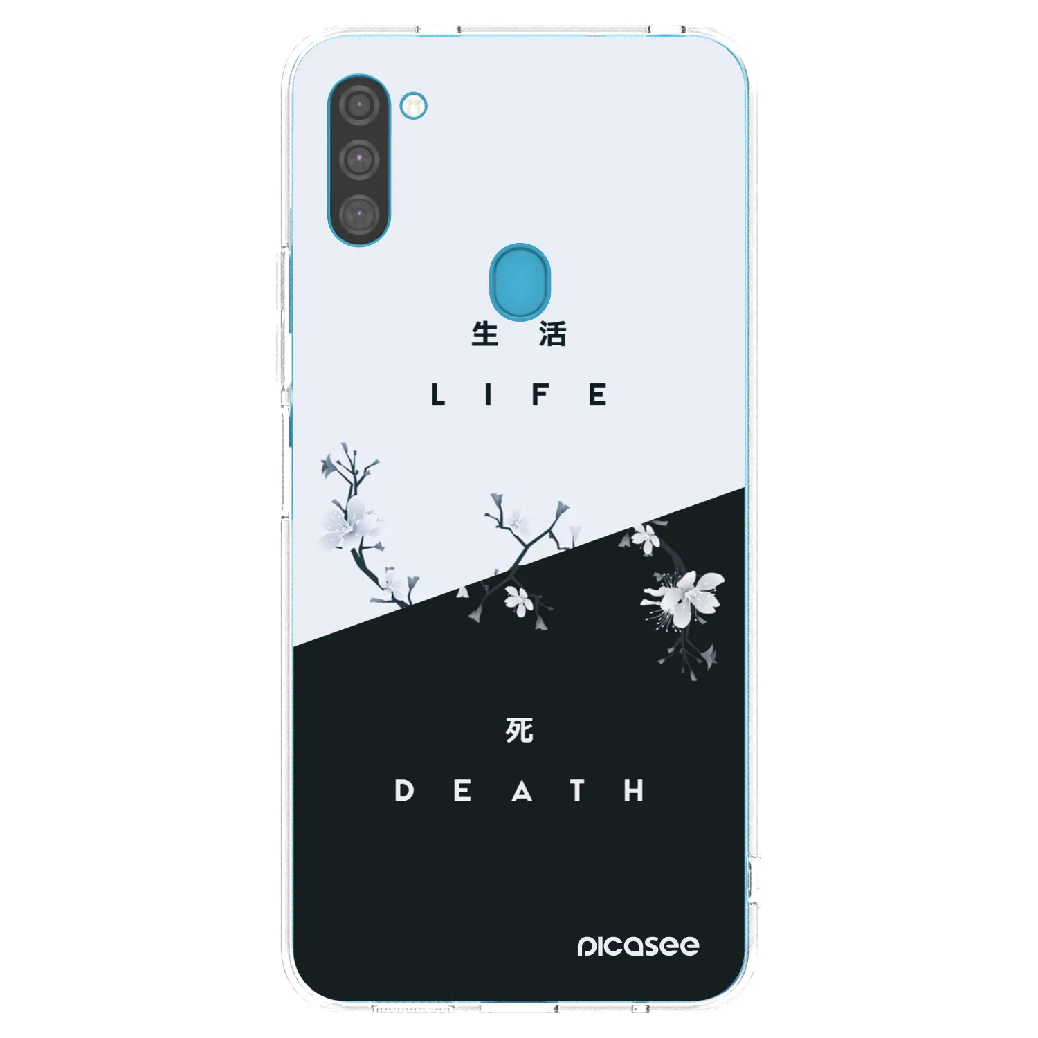 Picasee Samsung Galaxy M11 Hülle - Transparentes Silikon - Lebendig - Tot