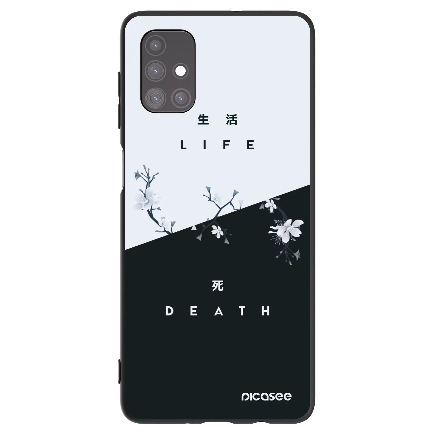 Picasee Samsung Galaxy M51 M515F Hülle - Schwarzes Silikon - Lebendig - Tot