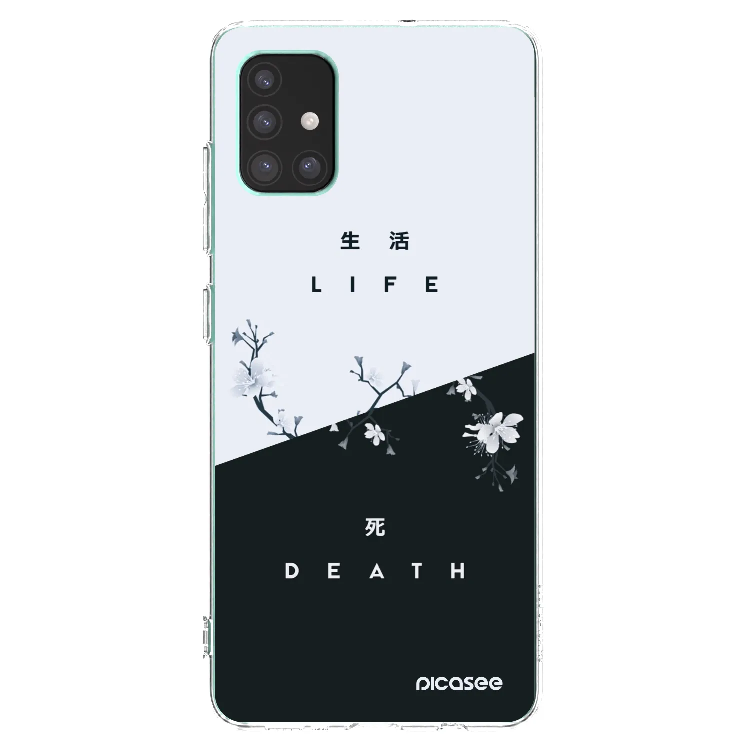 Picasee Samsung Galaxy M51 M515F Hülle - Transparentes Silikon - Lebendig - Tot