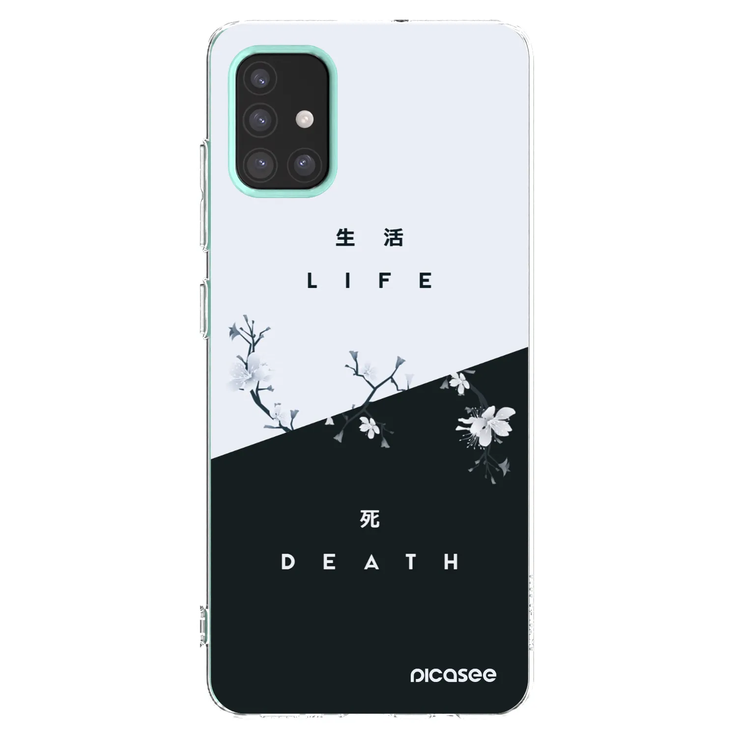 Picasee Samsung Galaxy M31s Hülle - Transparentes Silikon - Lebendig - Tot
