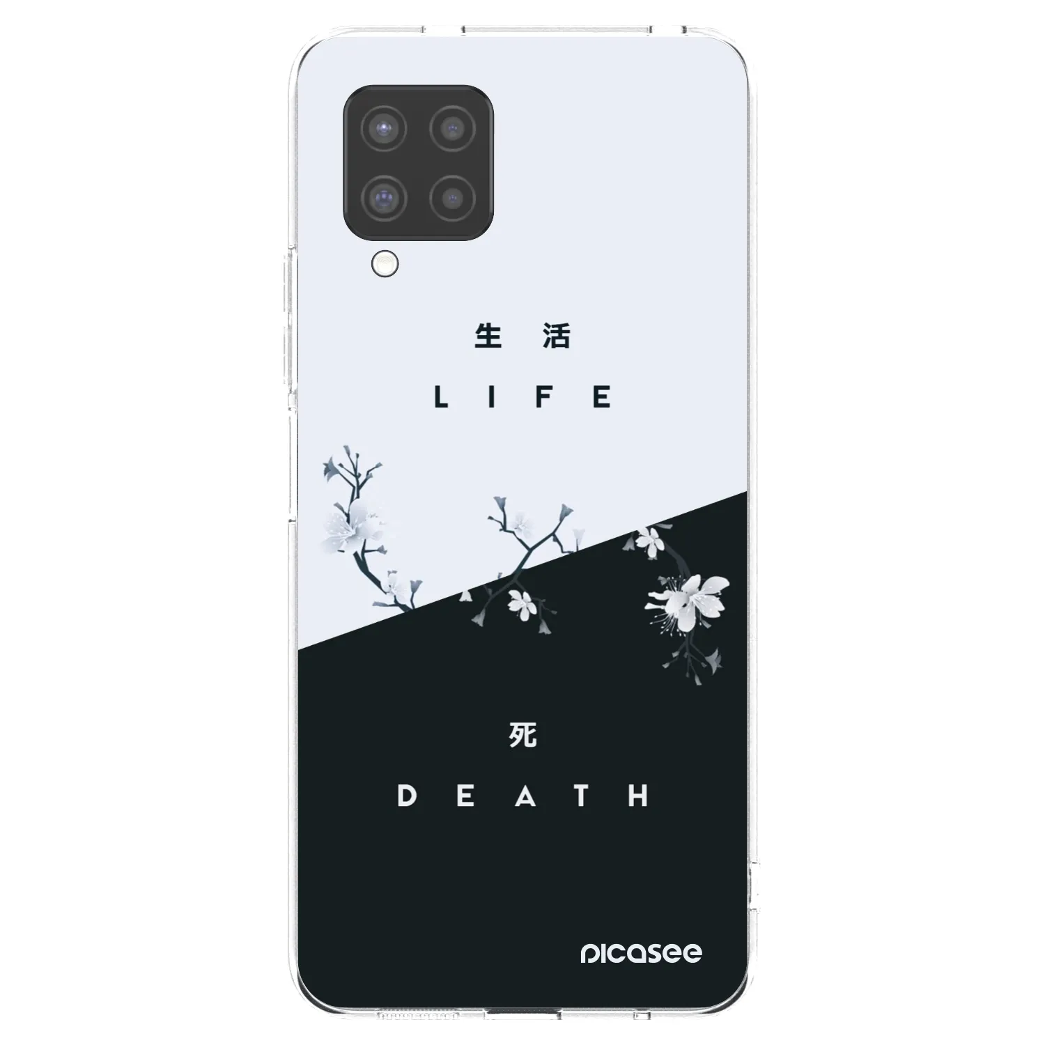 Picasee Samsung Galaxy A42 A426B Hülle - Transparentes Silikon - Lebendig - Tot