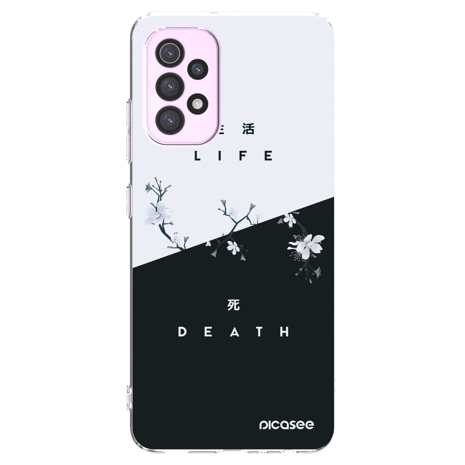 Picasee Samsung Galaxy A32 5G A326B Hülle - Transparentes Silikon - Lebendig - Tot