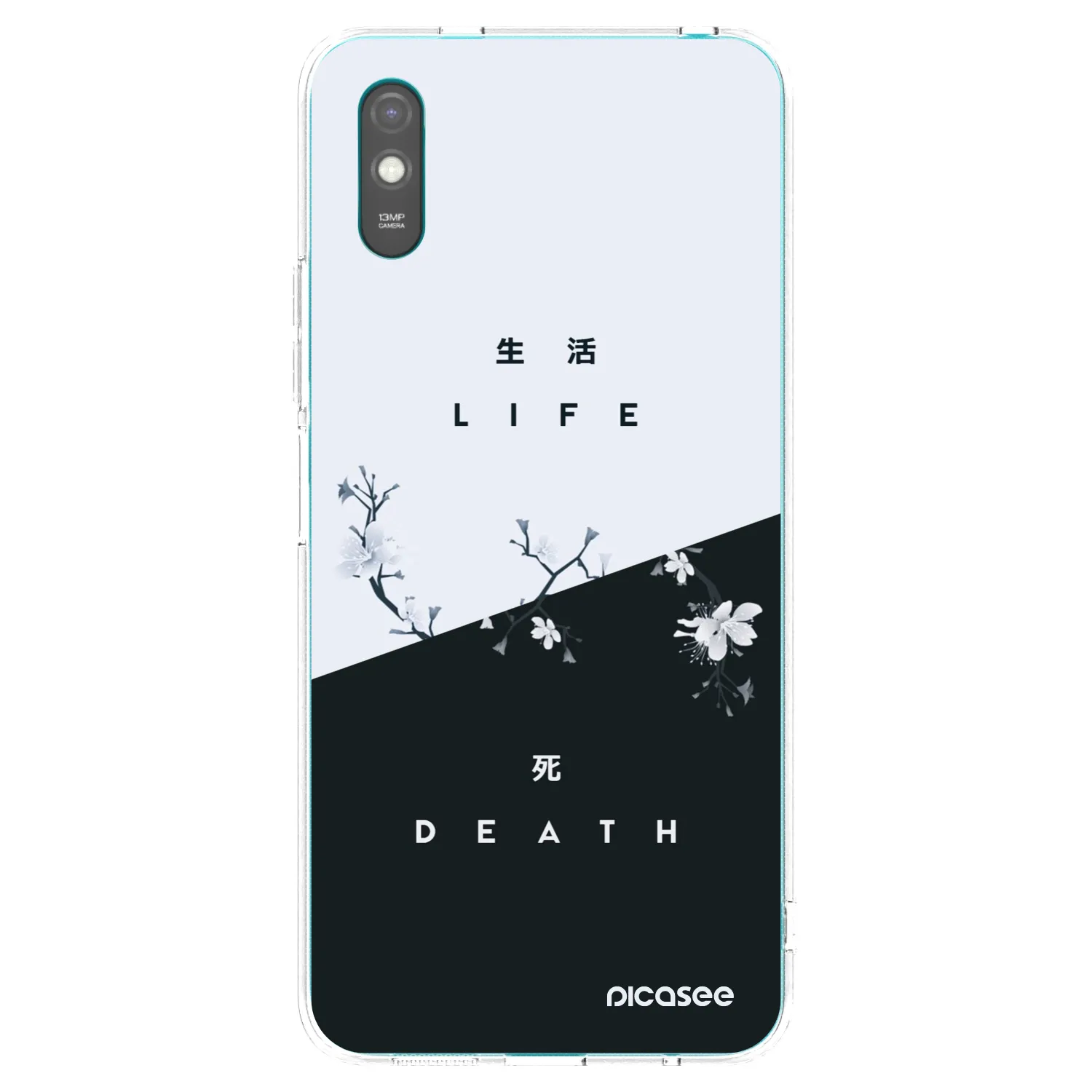 Picasee Xiaomi Redmi 9AT Hülle - Transparentes Silikon - Lebendig - Tot