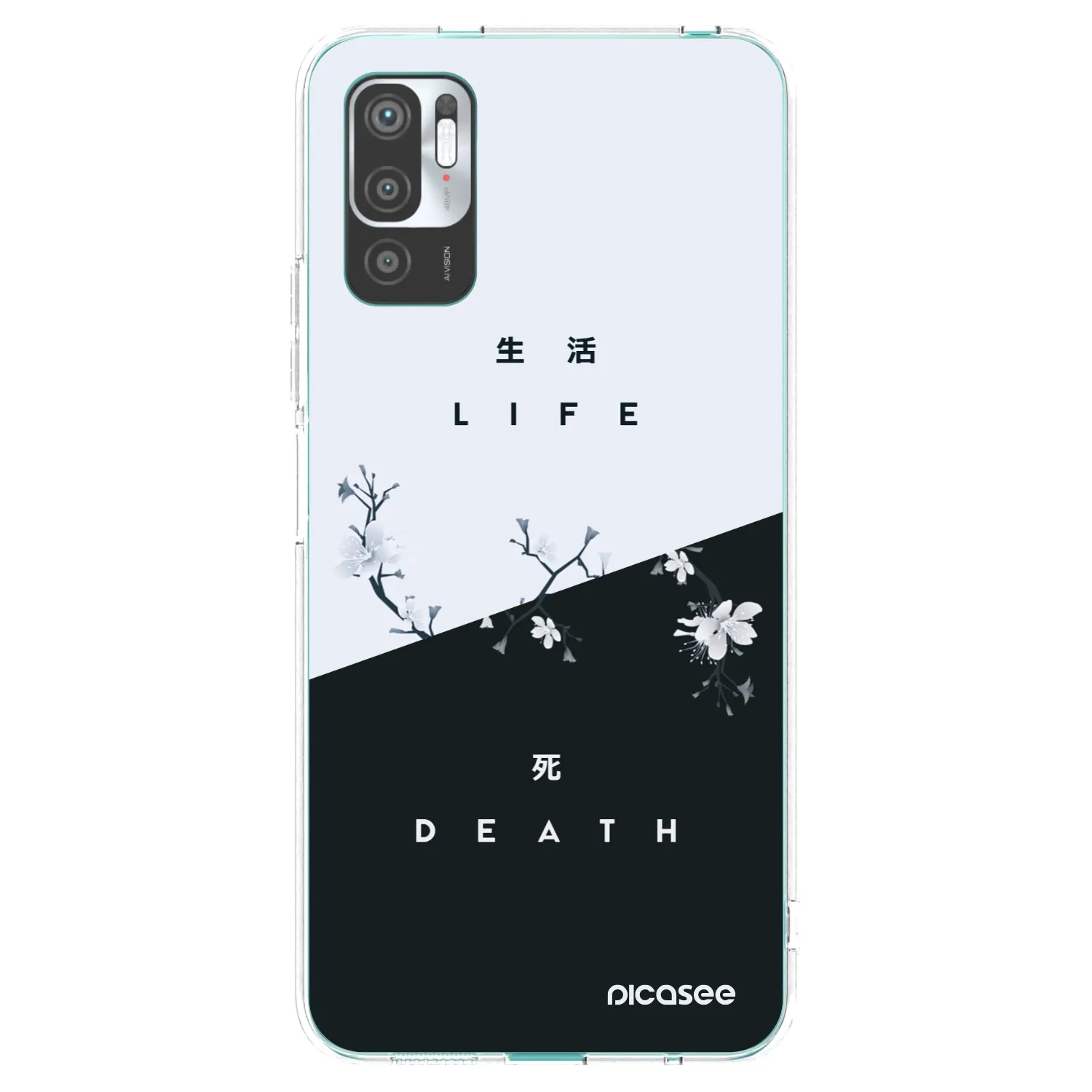 Picasee Xiaomi Redmi Note 10 5G Hülle - Transparentes Silikon - Lebendig - Tot