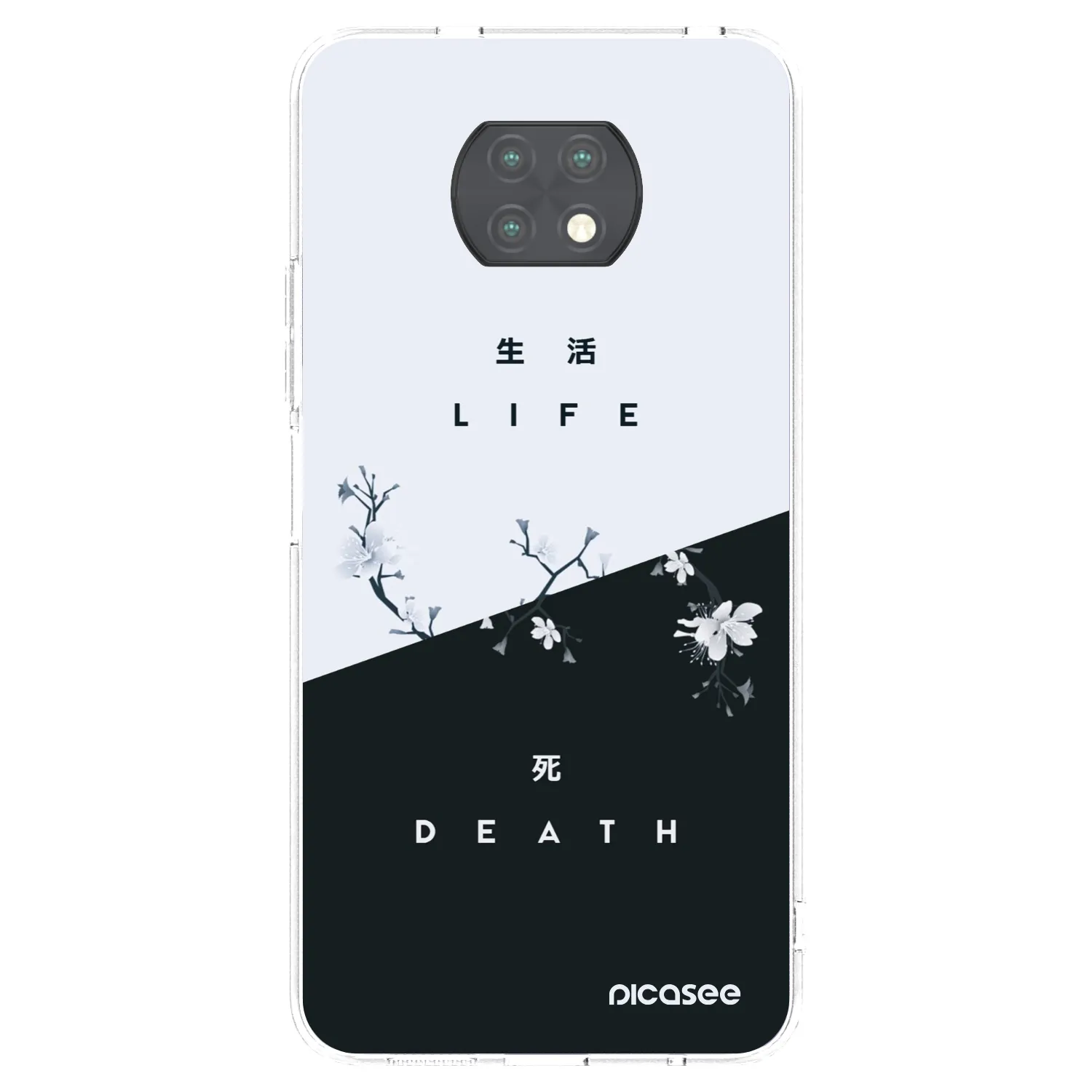 Picasee Xiaomi Redmi Note 9T Hülle - Transparentes Silikon - Lebendig - Tot