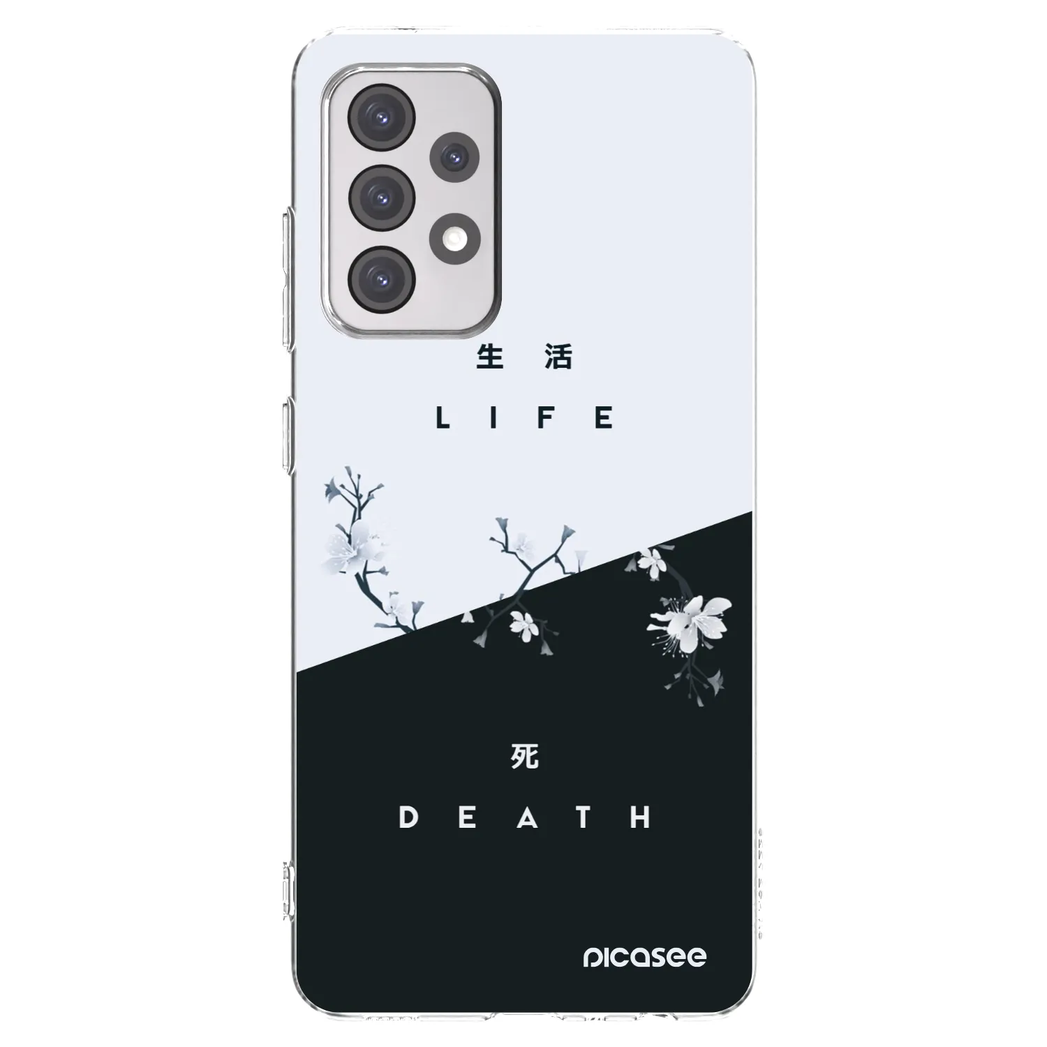 Picasee Samsung Galaxy A52s 5G A528B Hülle - Transparentes Silikon - Lebendig - Tot