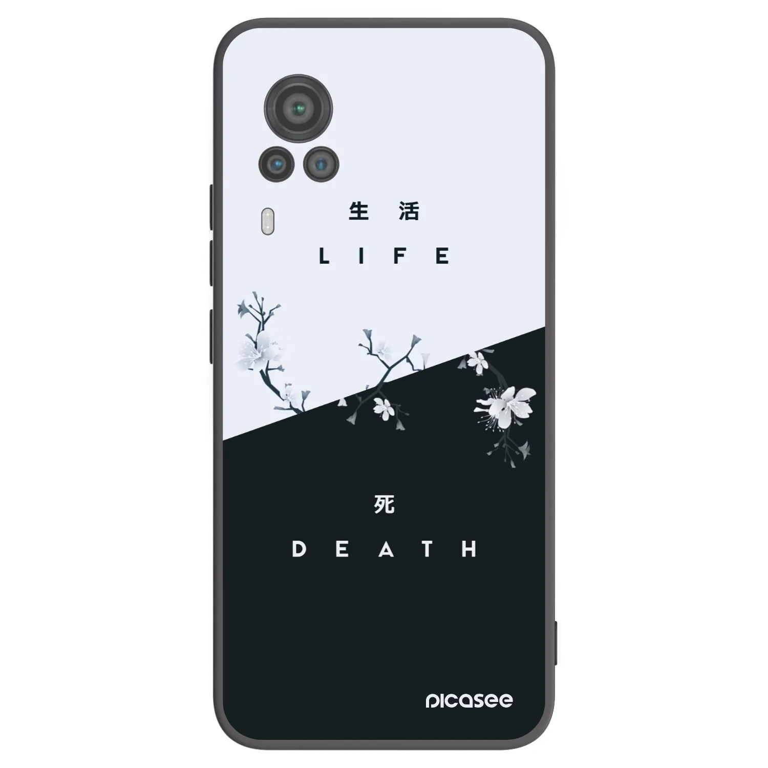 Picasee Vivo X60 Pro 5G Hülle - Schwarzes Silikon - Lebendig - Tot