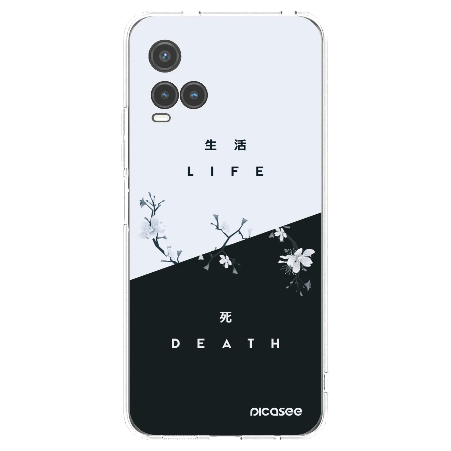 Picasee Vivo Y33s Hülle - Transparentes Silikon - Lebendig - Tot