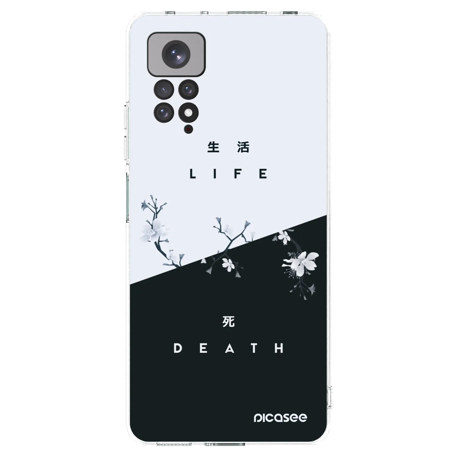 Picasee Xiaomi Redmi Note 11S 4G Hülle - Transparentes Silikon - Lebendig - Tot