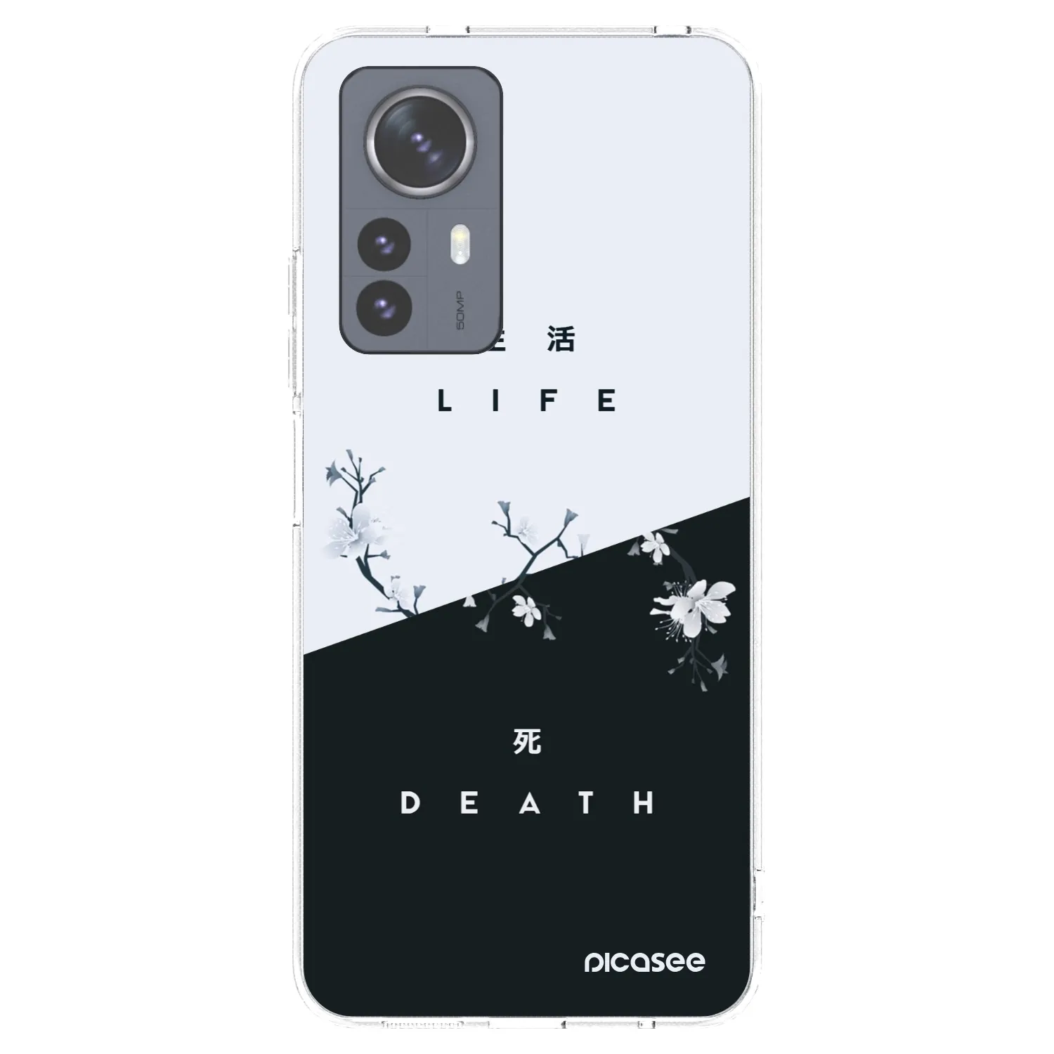 Picasee Xiaomi 12 Pro Hülle - Transparentes Silikon - Lebendig - Tot