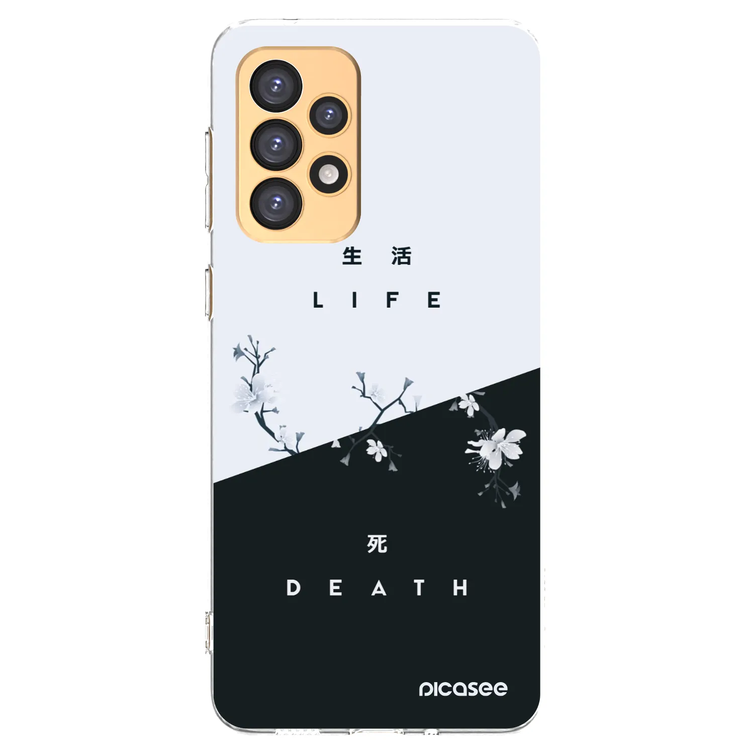 Picasee Samsung Galaxy A33 5G A336 Hülle - Transparentes Silikon - Lebendig - Tot