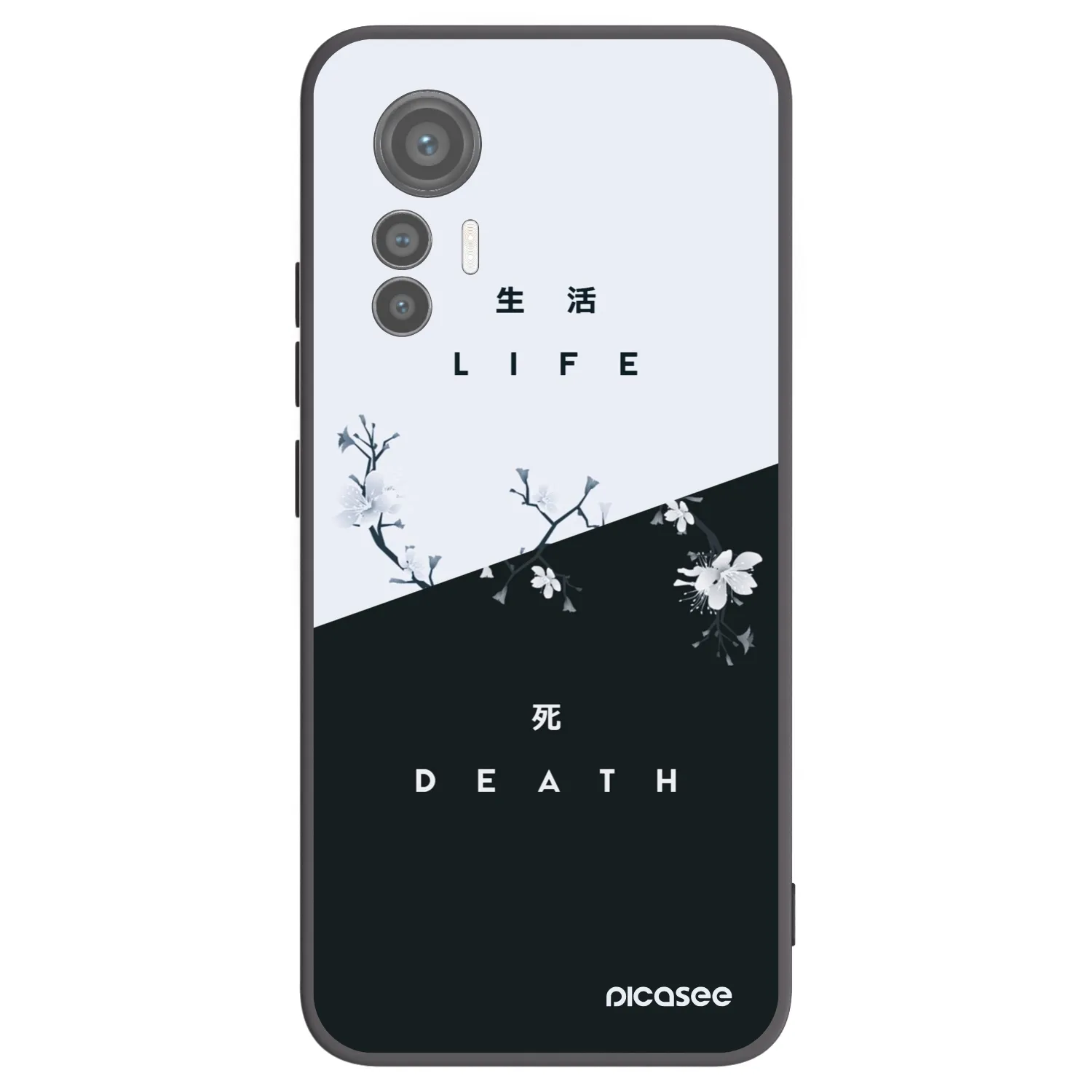 Picasee Xiaomi 12 Lite Hülle - Schwarzes Silikon - Lebendig - Tot