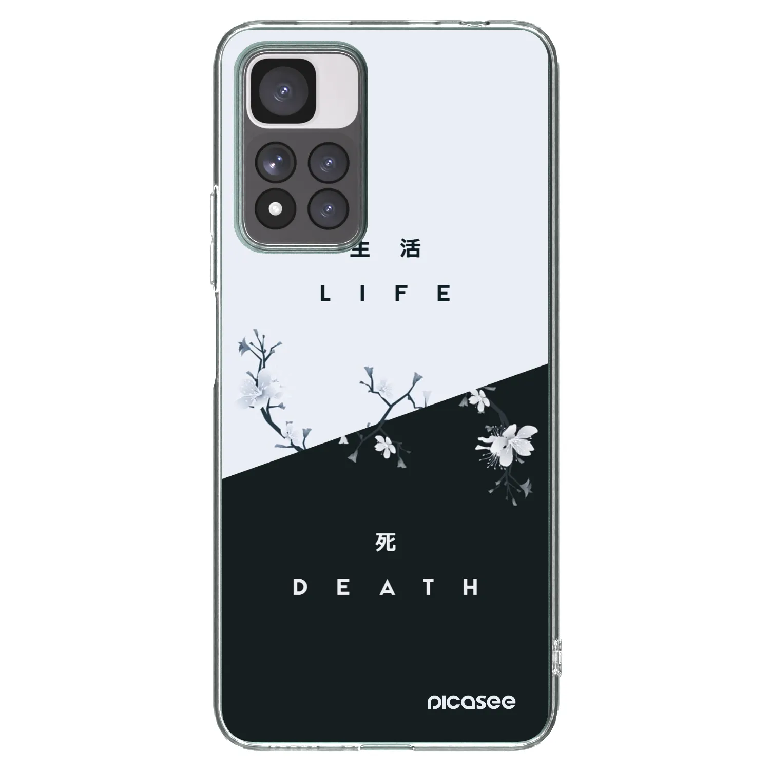 Picasee Xiaomi Redmi Note 11 Pro+ 5G Hülle - Transparentes Silikon - Lebendig - Tot