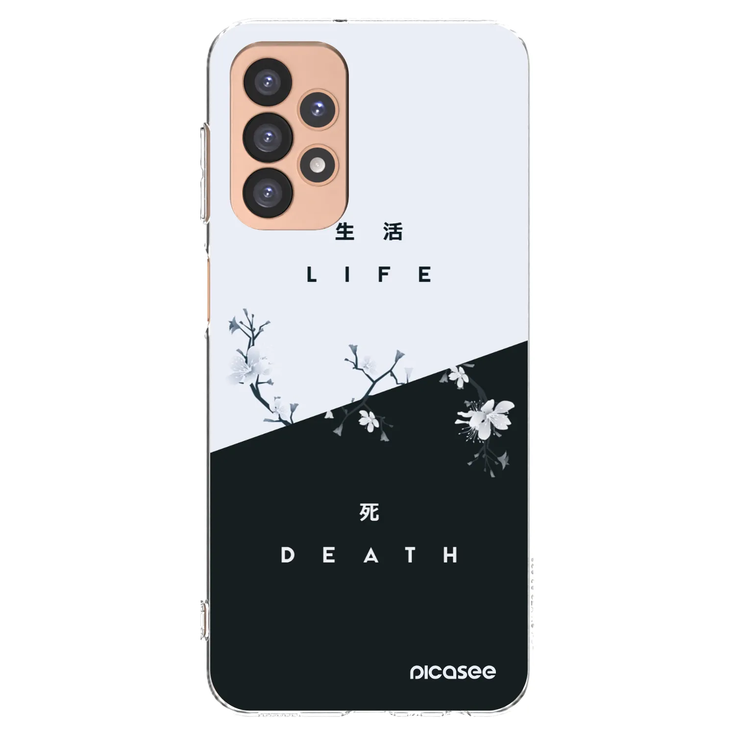 Picasee Samsung Galaxy A23 A236B 5G Hülle - Transparentes Silikon - Lebendig - Tot