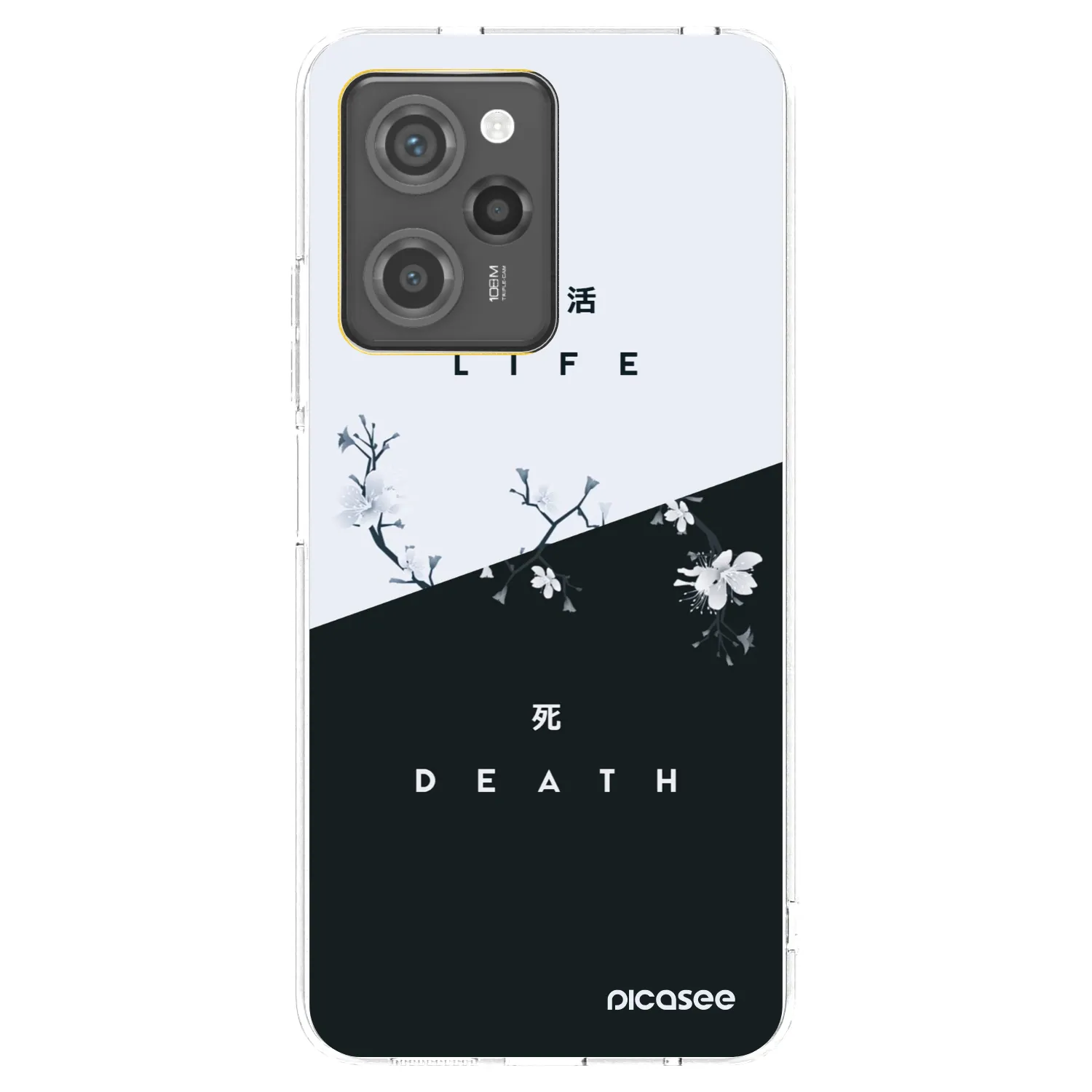 Picasee Xiaomi Poco X5 Pro Hülle - Schwarzes Silikon - Lebendig - Tot