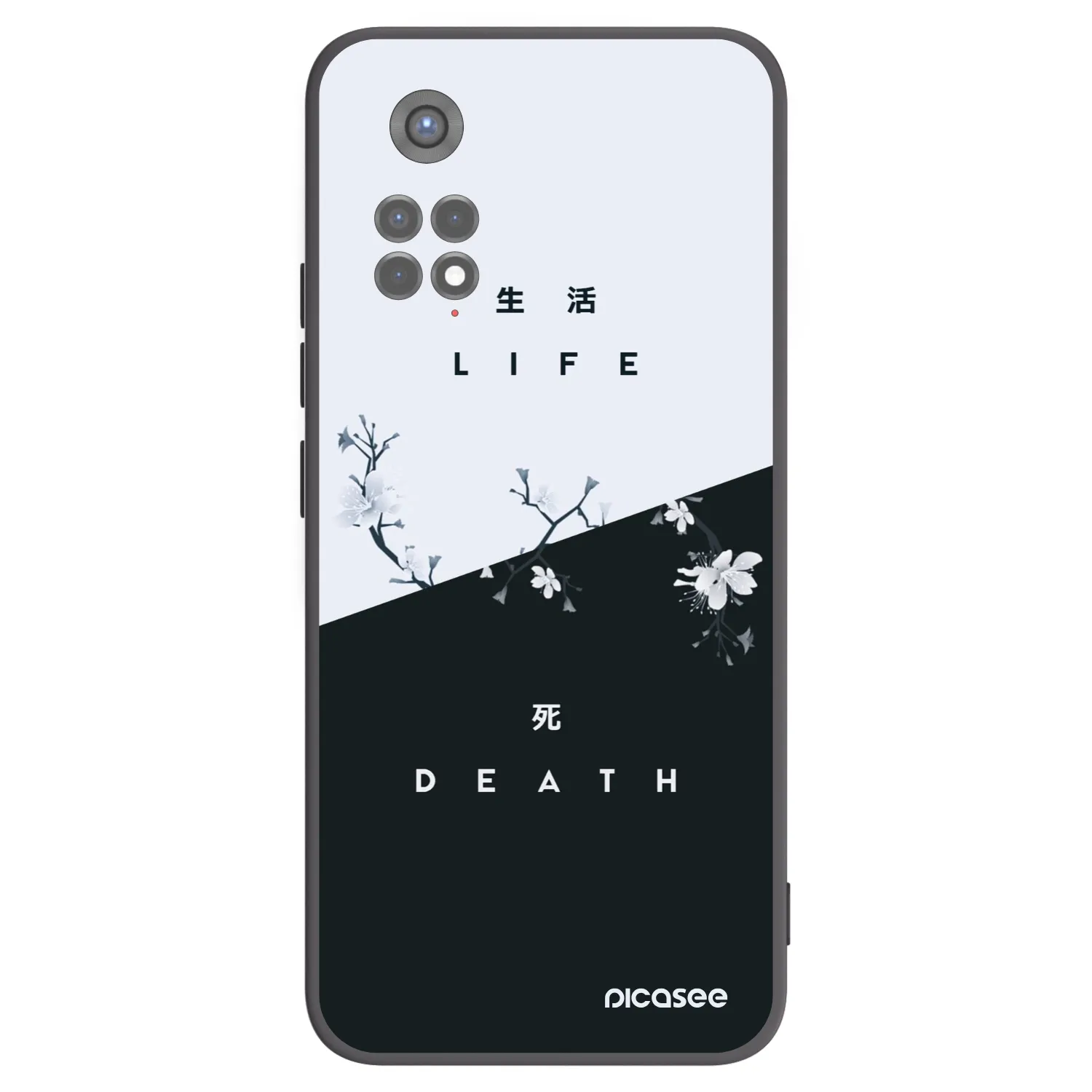 Picasee Xiaomi Redmi Note 11S 5G Hülle - Schwarzes Silikon - Lebendig - Tot