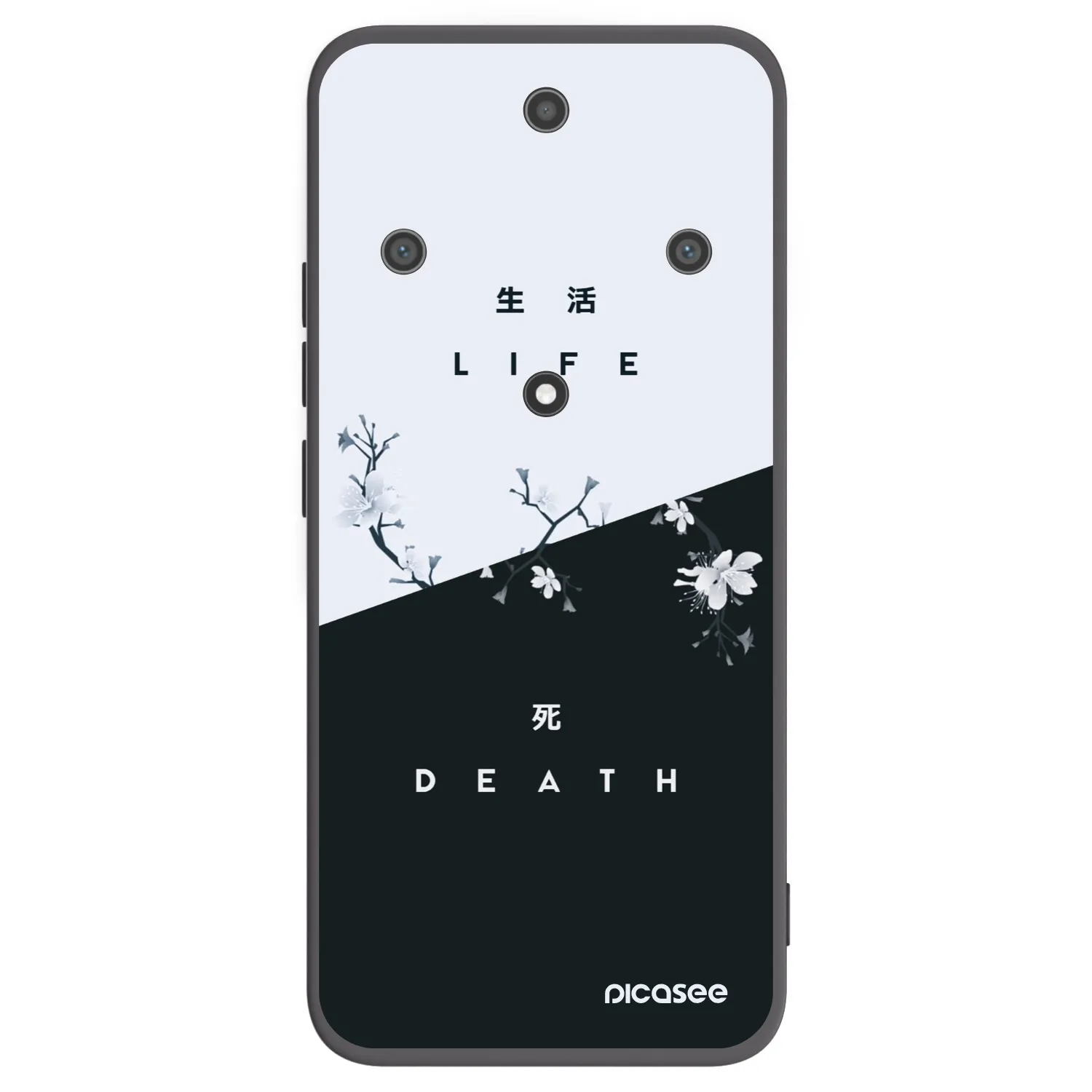 Picasee Honor Magic5 Lite 5G Hülle - Schwarzes Silikon - Lebendig - Tot