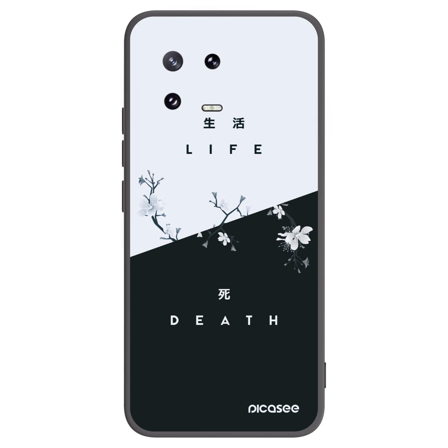 Picasee Xiaomi 13 Pro Hülle - Schwarzes Silikon - Lebendig - Tot