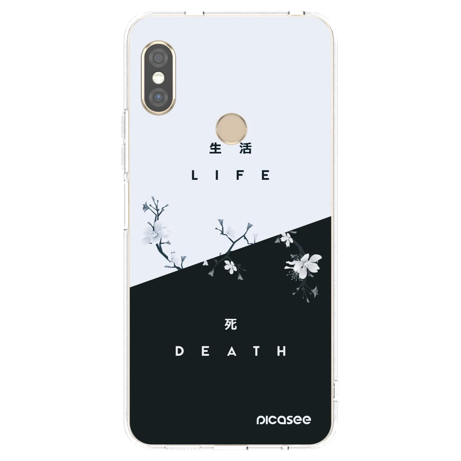 Picasee Xiaomi Redmi Note 5 Global Hülle - Transparentes Silikon - Lebendig - Tot